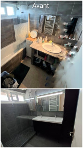 Photo de galerie - Rénovation sdb complète 