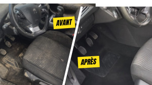 Photo de galerie - Avant après interieur voiture 