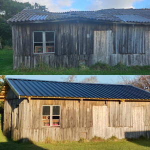 Photo de galerie - Changement de toiture d'un hangar 
