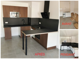Photo de galerie - Montage et installation de cuisine complète (reste frigo et lave-vaisselle à la livraison) 