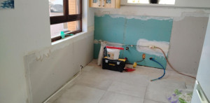 Photo de galerie - Reprise de l'isolation et des plaques de plâtre suite a un dégâts des eaux ! 
