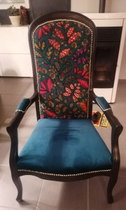 Photo de galerie - Rénovation fauteuil Voltaire
