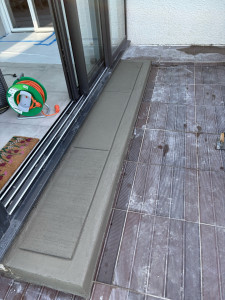 Photo de galerie - Création d'une Marche en Béton 