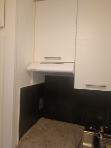 Photo de galerie - Modification meuble pour l'installation d'une hotte 