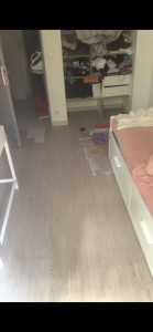 Photo de galerie - Pose parquet en plasse 
