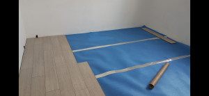 Photo de galerie - Préparation du sol, pose sous-couche