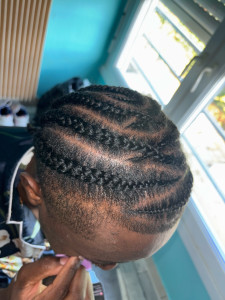 Photo de galerie - Tresses collées homme 