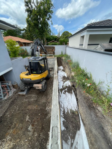 Photo de galerie - Système de drainage pour le mur !