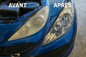 Photo de galerie - Nettoyage des phares