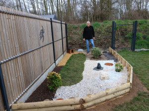 Photo de galerie - Réalisation parcours pour une tortue de terre 