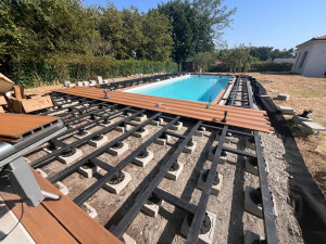 Photo de galerie - Avancé terrasse en composite de 90 m2