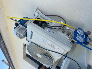 Photo de galerie - Installation et mise en service d’une climatisation Samsung ❄️