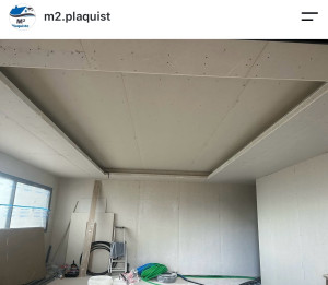 Photo de galerie - Réalisation décoration plafond en cours