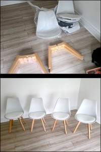 Photo de galerie - Chaises IKEA Avant Apres