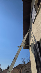 Photo de galerie - Voici réalisation peinture de dessous de toit 