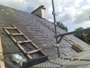 Photo de galerie - Pose d'ardoises