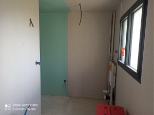 Photo de galerie - Réalisation de cloisons en plaques de plâtre 