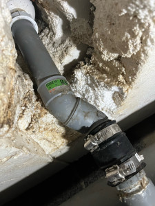 Photo de galerie - Nouvelle évacuation de douche en vide sanitaire 