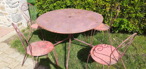 Photo de galerie - Rénovation de  salon de jardin 
avant....