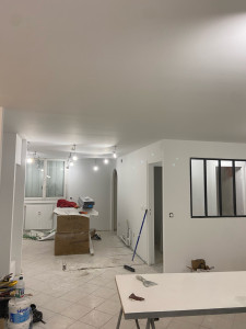 Photo de galerie - Rénovation d’un appartement plus pose verrière 