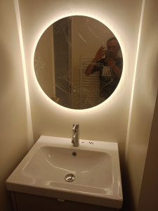 Photo de galerie - Pose meuble de salle de bain 