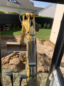 Photo de galerie - Terrassement allée de garage en vue de pose d enrobé par le client. 