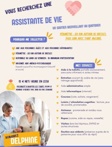 Photo de galerie - Mon flyer décrivant mes services d'Assistante de vie
