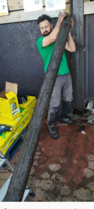 Photo de galerie - Débouchage d'un tuyaux d'assainissement 