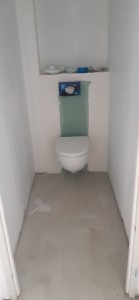 Photo de galerie - Mise en place d un wc suspendu 