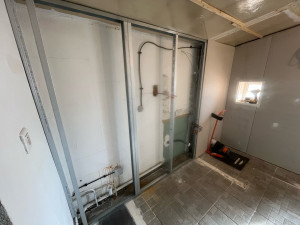 Photo de galerie - Rénovation murs salle de bains avant 