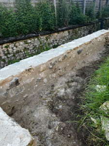 Photo de galerie - Montage mur en moellon 