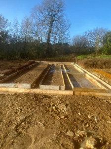 Photo de galerie - Coffrage des fouilles d’une maison individuelle 