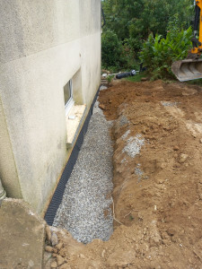 Photo de galerie - Drainage autour d'une maison 