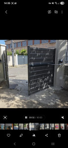 Photo de galerie - Pose d'un portail 