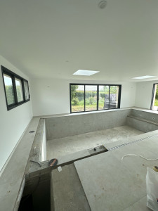 Photo de galerie - Enduit / peinture dans un agrandissement piscine 