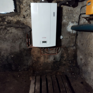 Photo de galerie - Remplacement d'une chaudière Chappee st luna basse température avec réfection des tuyauteries et mise en service.