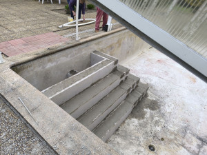 Photo de galerie - Pose de bloc escalier 