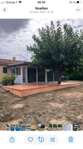 Photo de galerie - Pose d’une terrasse bois 