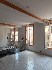 Photo de galerie - Rechampi des fenêtres couleur ocre 