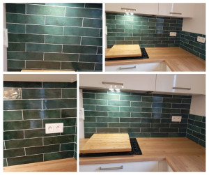 Photo de galerie - Pose d'une faïence 