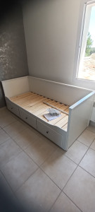 Photo de galerie - Montage d’un lit rangement 3 tiroirs