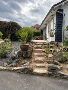 Photo de galerie - Escalier naturelle en pierre 