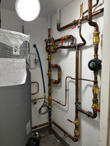 Photo de galerie - Installation Ballon 500L pour salle de sport 