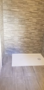 Photo de galerie - Salle de bain refaite complète, douche italienne, carrelage, plomberie