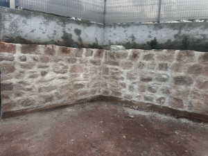 Photo de galerie - Mur, pierre sèche avec joint ciment