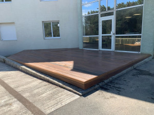 Photo de galerie - Création d une terrasse de 50m2 en composite 