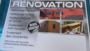 Photo de galerie - Nettoyage de la toiture traitement anti mouss peinture façade toiture 