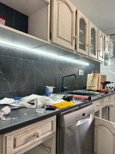 Photo de galerie - Montage meuble de cuisine carrelage plomberie … de A a Z