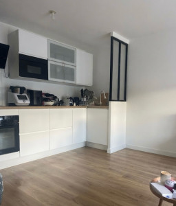 Photo de galerie - Avant montage de meuble et intégration d'un lave vaisselle 