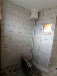 Photo de galerie - Carrelage salle de bain, chantier en cours. 